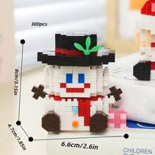 Christmas Building Blocks Toy Set, Train, Santa Claus, Gingerbread House, Stocking, Reindeer, Santa Claus, Apple House, Christmas Tree, Vintage Christmas Snow House, Holiday Decor Building Blocks Set, Adult Creative Holiday Gift, Adult Building Blocks Set, Christmas Gift, New Year Gift, Party Gift - Multicolor Christmas Snow House Building Block Set - View 14