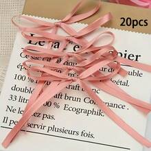 5/10/20 nơ ruy băng, đồ trang trí tự làm, đồ dùng tiệc sinh nhật, phụ kiện tóc cưới, đồ trang trí bàn tiệc ngày lễ, thích hợp để trang trí bánh cưới, trang trí nhà cửa, nơ và ruy băng theo mùa - Nhiều màu - Xem 30