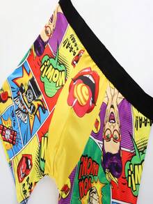 Men's Underwear, Funny Print Combination Suitable For Weddings, & Comfortable Men's Boxer Briefs Sports Boxing Men's Boxer Briefs, A Great Gift For Your Boyfriend Who Loves Them