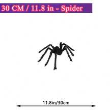 1pc Halloween Giant Spider, 6.56ft Large Foldable Simulated Furry Spider For Wall Decoration, Outdoor Garden Decoration, Halloween Party Decoration, Home Decoration Supplies (Multiple Sizes). Halloween Decor Fall Decor Room Decor - Multicolor - View 9