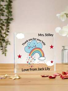 1 Peça Placa Personalizada para Professor, Presente para Ela e Ele, Presente de Apreciação ao Professor, Lembrança do Final do Semestre, Crachá de Professor Personalizado, Presente Especial para Professores, Decoração Ideal para o Escritório do Professor, Também o Melhor Presente para Professores. Presente Personalizado de Apreciação ao Professor, Adequado para Professores Femininos e Masculinos, Placa Acrílica Presente de Agradecimento ao Professor, Presente para Professor, Mentor, Assistente