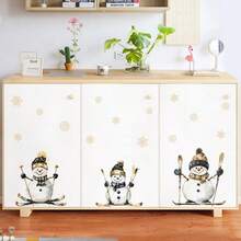 Adesivo da parete rimovibile in PVC con pupazzo di neve e fiocchi di neve - Decorazione festiva per cucina, bagno, camera da letto - Decorazione natalizia con design a pupazzo di neve e sciarpa, decorazione per il bagno | Tema festivo allegro | Adesivo in PVC, decorazioni natalizie, decorazioni di Ognissanti, decorazioni natalizie, decorazioni del Ringraziamento, decorazioni per matrimoni, decorazioni per la casa, decorazioni autunnali, decorazioni per feste di compleanno, forniture per feste, decorazioni per festival indoor, decorazioni per pareti, ornamenti di Ognissanti