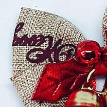 35PCS Mini Bows With Bells Ornaments Christmas Gift Wrapping Accessories For Christmas Tree Wedding Party, Christmas Gift Room Decor