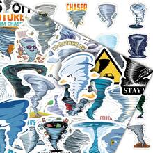 50pcs Extreme Weather Tornado Cartoon Decorative Stickers For Cabinet, Skateboard, Phone Case, DIY - Multicolor - View 1