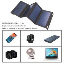 Foldable Solar Board, 20W Portable Folding Solar Panel Charger Kit IP65 Foldable Solar Charger Board For Camping Hiking - Multicolor - View 5