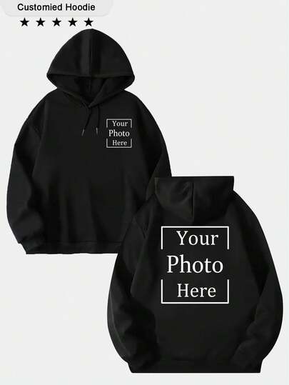 Customized Women's Hoodie Sweatshirt - Personalize With Your Photo, Work Logo, Dance Crew Design, Couple, Family, Best Friend, Loved One, Suitable For Thanksgiving, Halloween, Christmas, Valentine's Day. Capture Your Cherished Moments And Turn Them Into Everyday Warmth. Welcome To Customize!, Ornamental, Dawg, Unique, Custom, Ideal Gifts For Her, Family, Friends