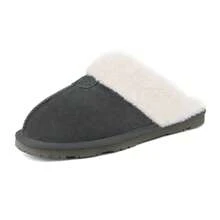 Women House Slippers Fuzzy Fluffy Furry Cozy Home Bedroom Comfy Winter Cute Warm Indoor Outdoor Shoes - Xám - Xem 4