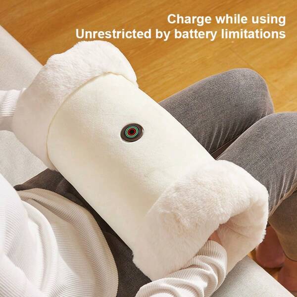 1pc Graphene Heated Hand Warmer (Excluding Power Bank), USB Smart Constant Temperature Hand Warmer, Waterless Hot Water Bottle, Rechargeable Heating Pad, Suitable For Birthday Gift/Winter Office/Home Hand & Foot Warmer/Thanksgiving/Christmas Gift