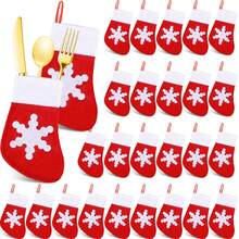 12 Pcs Christmas Fork And Knife Set-Christmas Decoration Dining Table Kitchen Decor ,Stockings Cutlery Bag,Christmas Tree Ornaments Snowflake Tableware Holder Small Christmas Socks Ornaments Spoon Knife Fork Candy Bag , Knife And Fork Holder For Christmas Party, Thanksgiving, And Other Festive Occasions,Christmas Home Decor,Christmas Gifts,Christmas Decorations Christmas Decorations Home Christmas Gifts Christmas Decor - Multicolor - View 9