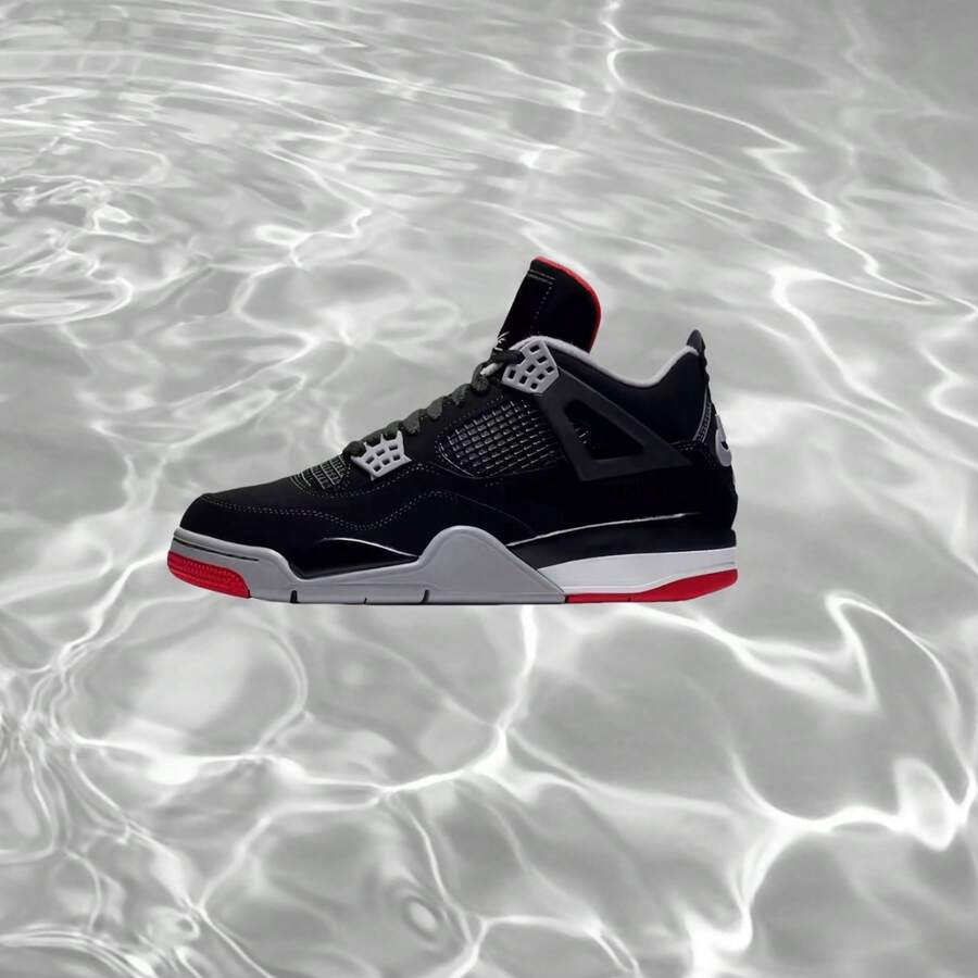 Winter Hot Black Silver High TopTrendy Retro Thick BottomAnti SlipandShock Absorbent Sports Shoes-Jodan4 - 黑色 - 查看 1