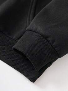 Fashionable Fall/Winter, Christmas Custom Hoodies For Women - Add Your Own Text And Images (Family Photos/Selfies/Pet Photos/Friend Photos) To Design Your Personalized Printed Hoodie, Custom Family Member Hoodies With Baby/Couple/Family/Pet Photos, Custom Comfy Pet Hoodies, Personalized Pet Sweatshirts, Cute Pet Photo Printed Hoodies For Women - Black - View 7