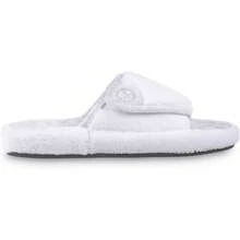 2025 Newest Isotoner Women's Terry Spa Slip On Slide Slipper With Memory Foam For Indoor Outdoor Comfort Fantastic Shoes. - 白色 - 查看 4