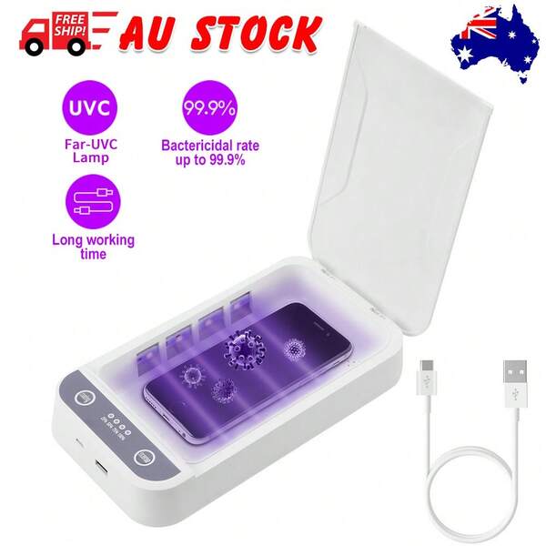 Portable Mobile Phone Sterilizer Sanitizer Box Disinfection Case Cleaner USB