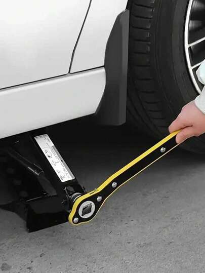 Universal Jack Ratchet Wrench - Dual-Purpose Slotting For Easy Repair And Maintenance Of Cars And Tires