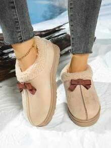 Botas de nieve 2025 para adolescentes, botas de nieve de moda casuales para exteriores