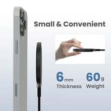 Bộ sạc không dây, được chứng nhận Qi, sạc nhanh tối đa 10W cho , tương thích với iPhone 16 Plus/15 Plus/14 Plus/12, AirP Ods, Bộ sạc không dây nhanh, đế sạc không dây tối đa 25W tương thích với iPhone 16/16 Pro/15/14/13/12/SE/11/XS Max/XR, AirP Ods; Đế sạc không dây FDGAO cho Galaxy S25/S24/Note thích hợp cho bộ sạc điện thoại văn phòng, ký túc xá và gia đình - Đen 3 - Xem 7
