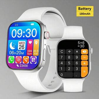 2025 Silicon Strap Sport Smart Watch For Men, Phone Call, Pedometer, Calorie, Multiple Sports Modes, Call/Message Notification, Full Screen Touch, Compatible With Android/IOS, Elegant Gift