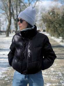 Trang phục Halloween thanh lịch, thời trang, quần áo mùa đông nữ, áo khoác nữ, áo vest, áo khoác ngoài nữ, áo khoác mùa đông nữ, áo khoác nữ, áo khoác lông vũ nữ, mùa đông, màu đen, phong cách Y2K, áo khoác, trang trọng, phong cách đồng quê, màu đen - màu đen - Xem 8