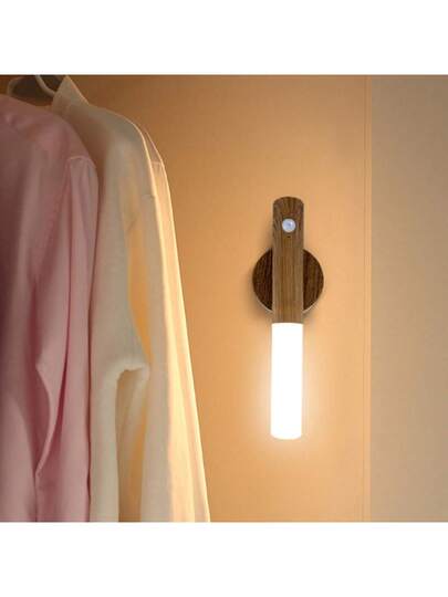 1pc Slimme Motion Sensor Night Light, USB Rechargeable, Magnetic LED Wand Lamp, Temperatures Ambient Bedroom, Living Room, Kitchen, Hallway, Stairs, Bathroom, Wardrobe Other Occasions view 4
