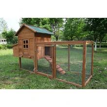 Outdoor 80''   Nest Box Hen House Poultry Pet Hutch Garden - Light Grey - View 1