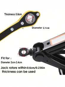 Universal Jack Ratchet Wrench - Dual-Purpose Slotting For Easy Repair And Maintenance Of Cars And Tires