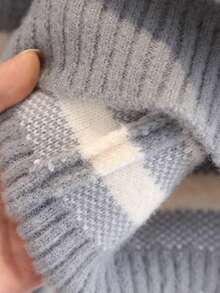 小男孩条纹针织圆领套头衫，全新秋冬系列