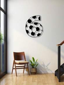 1 buc. Placă metalică clasică cu litere numerice și numere de fotbal, semn metalic combinat, stil fotbal, numere și litere care pot fi asamblate liber DIY, decor de perete metalic de înaltă calitate, potrivit pentru artă murală acasă și birou, decorarea casei, decorul dormitorului, decorul camerei de zi, decorul grădinii, decorul curții, cadou ideal pentru pasionații de sport, placă metalică modernă personalizată clasică cu inițiale și numere pentru intrare, cadou ideal pentru casă, cadou de sărbători, cadou de ziua de naștere, cadou de casă nouă. - Multicolor 1 - Vizualizare 9