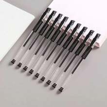 10pcs Black + 20pcs Refills, Classic Ballpoint Pens, Suitable For Office & Students