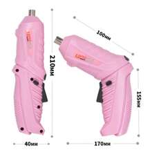Multi-Functional Electric Screwdriver, Multi-Piece Impact Drill, Electric Drill, Mini Pistol Drill For Home Use, Lithium-Ion Power Tools, Suitable For Home Installation, Appliance Repair, Wood Drilling, Rotatable Body With LED Work Light, Rechargeable - Luxury Box Set