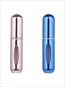 5 件/4 件/3 件/2 件/1 件 5ml 可再填充香水瓶、便携式可再填充香水雾化器瓶、可再填充香水旅行喷雾瓶、迷你便携式空液体容器、旅行必需品、海滩旅行收纳袋、适用于香水、女士香水，适合度假、露营、度假、返校