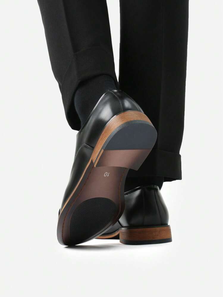 Men's Oxfords Formal Dress Shoes - 黑色 - 查看 2