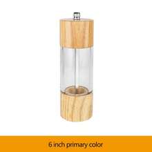 Rosewood Manual Black Pepper Grinder, Sea Salt Grinder, Rosewood Manual Grinder With Transparent Acrylic Pepper Bottle, Adjustable Coarseness Pepper Seasoning Jar, Creative Pepper Grinder, Rama Kitchen Essential, Kitchen Use, High-End Restaurant Supplies, Housewarming Gift, Halloween And Christmas Party Supplies