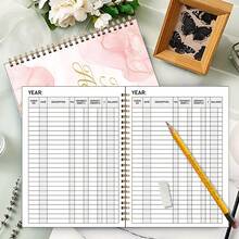 دفتر قيد الإيرادات والمصروفات، قسم متتبع الحسابات قابل للطباعة لسجل البنك (لسيناريوهات التسجيل المالي)