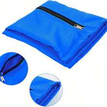 حقيبة غسيل الحيوانات الأليفة كبيرة الحجم باللون الأخضر/الأزرق الياقوتي - حقيبة فصل تنظيف مستلزمات الحيوانات الأليفة - قماش أكسفورد 210D قوي - طبقة عازلة للماء من البولي يوريثان الفضي، حقيبة عزل الشعر - غطاء واقي مقاوم للماء قابل لإعادة الاستخدام بسحاب - متعدد الاستخدامات