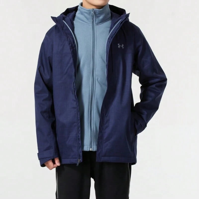 Under Armour Outdoor Porter Comfortable Men's Hooded Zip-Up 3-In-1 Windproof Jacket