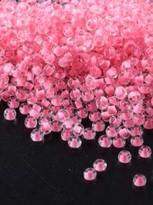 GO2CJBEADS 10克多色2毫米银线圆形洛可可玻璃种子珠，可DIY手链