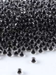 GO2CJBEADS 10克多色2毫米银线圆形洛可可玻璃种子珠，可DIY手链