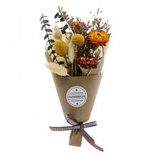 Elegant And Exquisite European Dried Flower Bouquet With Packaging Gift Box, Can Be Used As Graduation, Birthday, Party, Thanksgiving, Christmas And Other Holiday Gifts - B - 查看 1