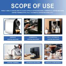 Pastillas de limpieza para máquina de café, pastillas de descalcificación especializadas para el mantenimiento del cabezal de preparación y el filtro de la cafetera - Multicolor - Ver 3