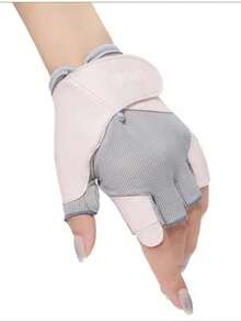 A Pair Of Fitness Women's Half-Finger Gloves That Prevent Calluses, Suitable For Outdoor Cycling, Anti-Slip And Wear-Resistant, For Rock Climbing, Weightlifting, Rope Skipping, And Horizontal Bars.