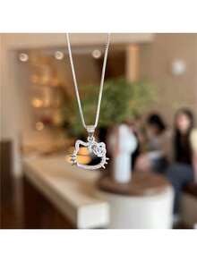 Sanrio Sanrios Śliczny Hello Kitty Słodki Naszyjnik Wisiorek Kotek Upominek na Imprezę Dekoracyjne Akcesoria Prezenty Urodzinowe