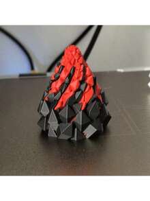 1pc 3D Printed Spiral Cone Volcano Shaped Decor, Plastic Material, Holiday Home Office Desk Decoration, Suitable For Thanksgiving, Birthday, Valentine's Day, Christmas, Bridal Shower, Bar And Adult Party, Wedding, Spring, Halloween