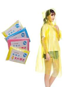 1/5/10/15/20pcs Disposable Heavy-Duty Raincoat With Windproof Hood, Portable Waterproof Poncho, For Travel And Outdoor Activities - Transparent And Disposable Travel Disposables Items Travel Hotel Essentials Outdoor Essentials Room Stuff Beach Travel Minis Periods Disposable Items Bathroom Accessories, Spring Summer Picks, Brides Maid Gifts, Room, Bedroom Decor, Bedroom Decor, Beach, Travel, For Men, For Women, Vacation - Multicolor - View 19