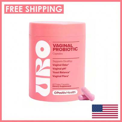  URO O Vaginal Probiotics For Women PH Balance With Prebiotics - 60 Count