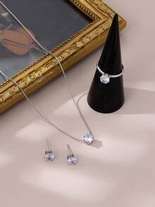 1 Bộ vòng cổ đá Zirconia thời trang nữ - Nhiều màu - Xem 3