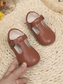 1 Paar Mädchen Einfarbige Bequeme Weiche Sohle Flache Prinzessin Schuhe, Geeignet für Frühling und Sommer