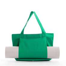 New Yoga Pilates Mat Bag Canvas Handbag Outdoor Exercise Equipment Travel Yoga Mat Shoulder Bag - Apricot - View 9