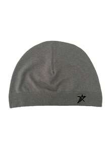 星星刺绣骷髅帽 轻盈柔软弹力透气针织帽 男士户外运动徒步露营旅行跑步街头休闲时尚全季舒适日常头饰秋季装饰 - A - 查看 15