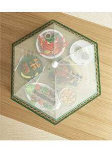 1pc Food Cover, Foldable Dining Table Food Cover, Dustproof And Fly Proof Household Vegetable Cover Umbrella, Rectangular Mosquito Proof Kitchen Cover,Insect-Proof Food Cover,Foldable Outdoor Food Hood,Both Indoor And Outdoor Can Be Used