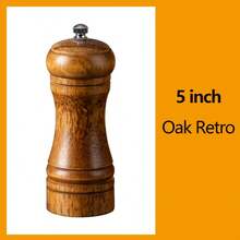 Rosewood Manual Black Pepper Grinder, Sea Salt Grinder, Rosewood Manual Grinder With Transparent Acrylic Pepper Bottle, Adjustable Coarseness Pepper Seasoning Jar, Creative Pepper Grinder, Rama Kitchen Essential, Kitchen Use, High-End Restaurant Supplies, Housewarming Gift, Halloween And Christmas Party Supplies